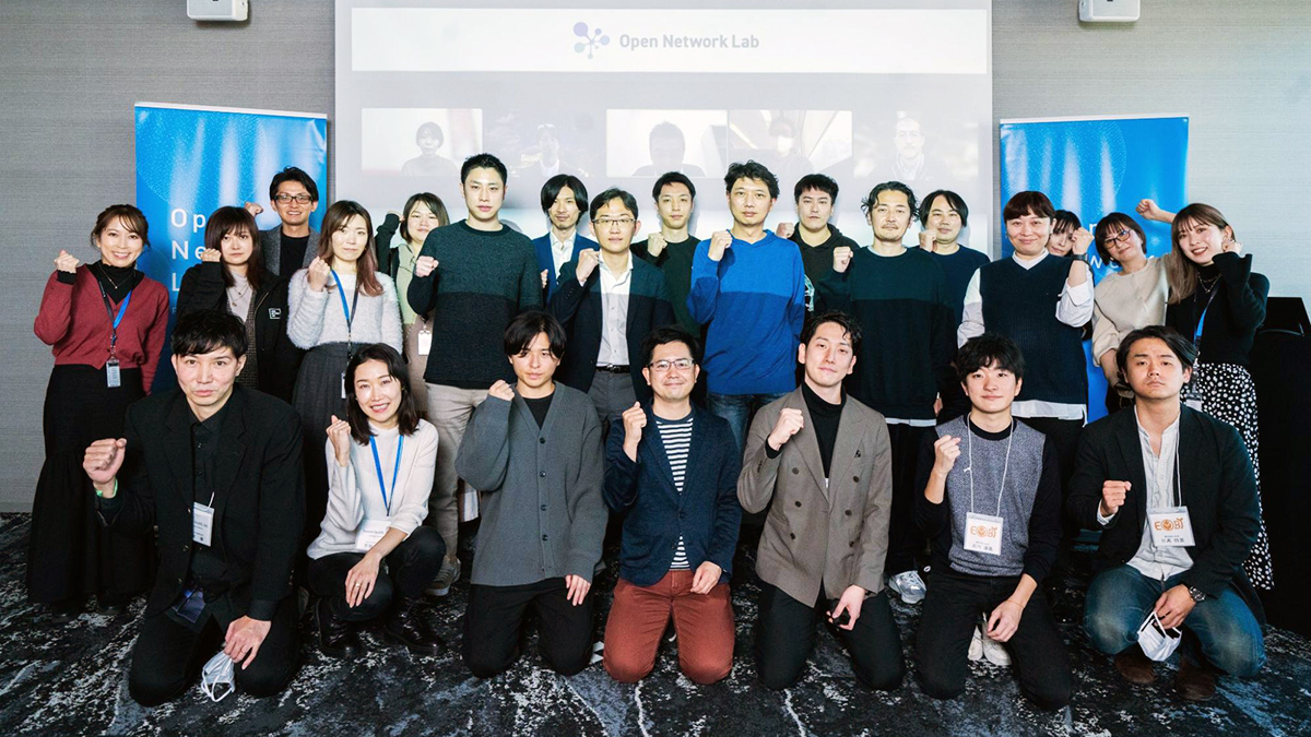 Onlab 第26期 プログラムKickoff時の集合写真（前列が26期生）